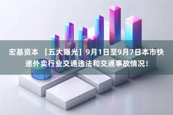 宏基资本 【五大曝光】9月1日至9月7日本市快递外卖行业交通违法和交通事故情况！