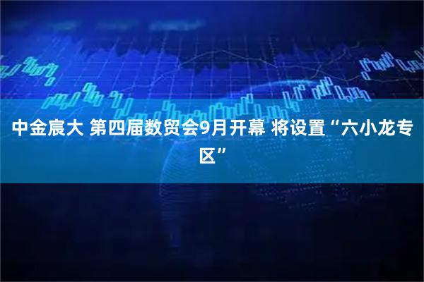中金宸大 第四届数贸会9月开幕 将设置“六小龙专区”