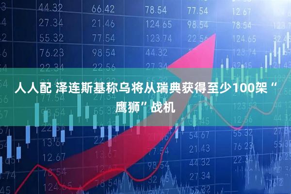 人人配 泽连斯基称乌将从瑞典获得至少100架“鹰狮”战机