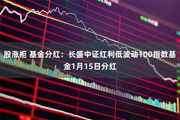 股涨柜 基金分红：长盛中证红利低波动100指数基金1月15日分红